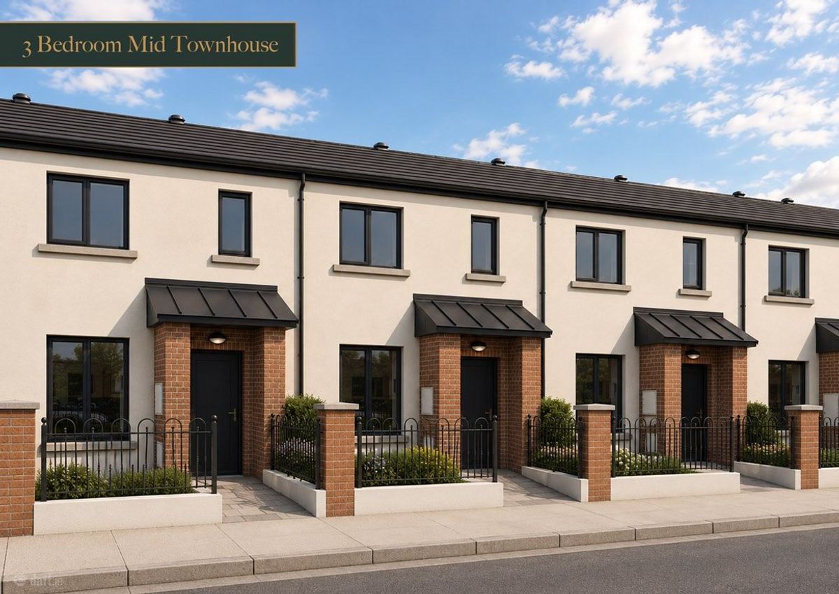 Artist's impression of the 3-bedroom townhouses at Belview Wood, Maryborough, Douglas, Cork
