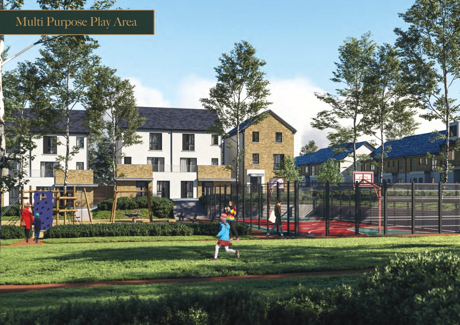 Multi-purpose play area at Belview Wood